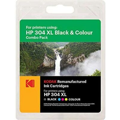 Cartouche d'encre Kodak HP304XL - Noir et Couleur - Haute Capacité - Imprimante - Publicité Cartouche d'encre Kodak HP304XL - Noir et Couleur - Haute Capacité - Imprimante - Publicité
