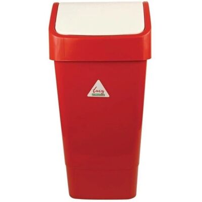 Secchio rosso Scot Young 50L con coperchio battente Secchio rosso Scot Young 50L con coperchio battente