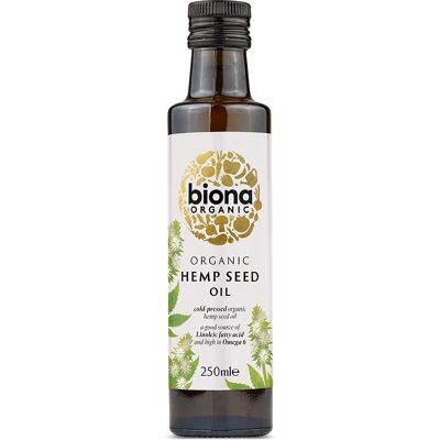 Biona Organic Hemp Seed Oil 250ml - Cold-Pressed Organic Hemp Oil Biona Organic Hemp Seed Oil 250ml - Cold-Pressed Organic Hemp Oil