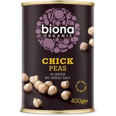 Biona Pois Chiches Bio - 400g - Pois Chiches - Bio - Polyvalent - Riche en Protéines - Publicité Biona Pois Chiches Bio - 400g - Pois Chiches - Bio - Polyvalent - Riche en Protéines - Publicité