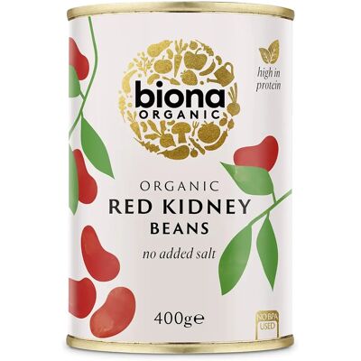 Biona Økologiske Røde Kidneybønner 400g - Hermetiske bønner - Økologisk, Proteinrik Biona Økologiske Røde Kidneybønner 400g - Hermetiske bønner - Økologisk, Proteinrik