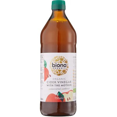 Biona Bio-Äpfelessig - 750ml - Ungefiltert, mit 'Mother' Biona Bio-Äpfelessig - 750ml - Ungefiltert, mit 'Mother'