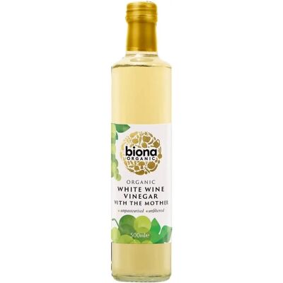 Biona Organic White Wine Vinegar 500ml - Vinegar Biona Organic White Wine Vinegar 500ml - Vinegar