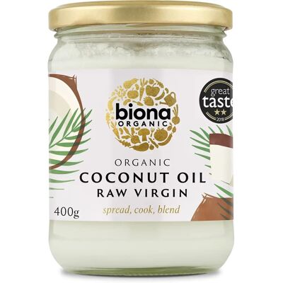 Biona Organic Raw Virgin Coconut Oil - 400g Biona Organic Raw Virgin Coconut Oil - 400g