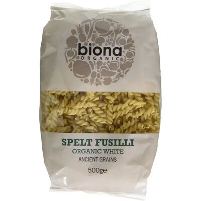 Biona Organic Spelt White Fusilli Pasta - Pasta Biona Organic Spelt White Fusilli Pasta - Pasta