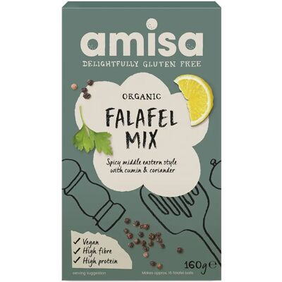 Amisa Økologisk Glutenfri Falafelmiks - 160g Amisa Økologisk Glutenfri Falafelmiks - 160g