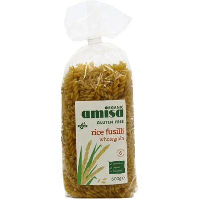 Amisa Økologisk & Glutenfri Fullkornsris Fusilli - Pasta Amisa Økologisk & Glutenfri Fullkornsris Fusilli - Pasta