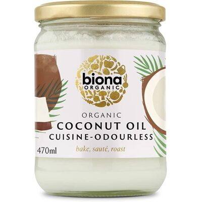 Biona Huile de Coco Bio Inodore - 470ml - Huile de Coco - Publicité Biona Huile de Coco Bio Inodore - 470ml - Huile de Coco - Publicité