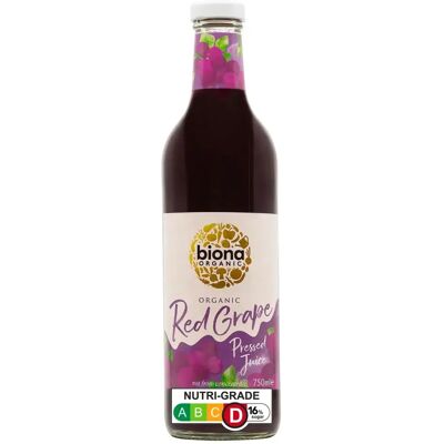 Biona Organic Red Grape Juice - Pressed 750ml Biona Organic Red Grape Juice - Pressed 750ml