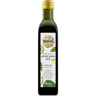 Biona Organic Cold Pressed Avocado Oil - 250ml Biona Organic Cold Pressed Avocado Oil - 250ml