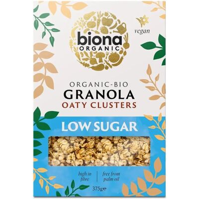 Biona Organisk Havregryn med Oaty Clusters - 375g - Lavt Sukkerinnhold, Høyt Fiberinnhold Biona Organisk Havregryn med Oaty Clusters - 375g - Lavt Sukkerinnhold, Høyt Fiberinnhold