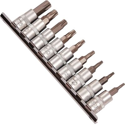 Am-Tech Torx Bit Set - T10-T55 - Tool Set Am-Tech Torx Bit Set - T10-T55 - Tool Set