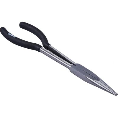 Am-Tech 11" Langneus Pincet - Recht Forge - Rvs Handvat - 275mm Am-Tech 11" Langneus Pincet - Recht Forge - Rvs Handvat - 275mm