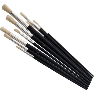 Amtech S4135 Set Pennelli Per Arte Tip Rotonde - Verfspenseelset voor kunstenaars Amtech S4135 Set Pennelli Per Arte Tip Rotonde - Verfspenseelset voor kunstenaars