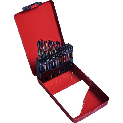 Amtech High-Speed Steel Titanium Bit Set - 13 Pieces Amtech High-Speed Steel Titanium Bit Set - 13 Pieces