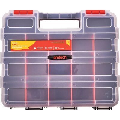 Scatola di stoccaggio doppio lato 34 scomparti - Organizer attrezzi Scatola di stoccaggio doppio lato 34 scomparti - Organizer attrezzi
