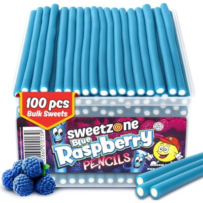 Sweetzone - Pencils - Blue Raspberry - 1.1Kg - Candy Sweetzone - Pencils - Blue Raspberry - 1.1Kg - Candy