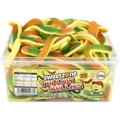 SweetZone - Giant Yellow Bellies - 740g - Tub - Sweets SweetZone - Giant Yellow Bellies - 740g - Tub - Sweets