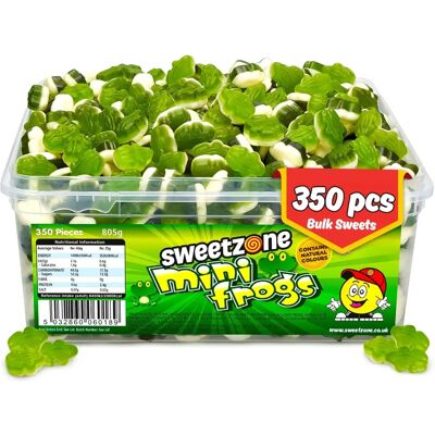 Sweetzone - Mini Frogs 800g TUB - Confectionery Sweetzone - Mini Frogs 800g TUB - Confectionery