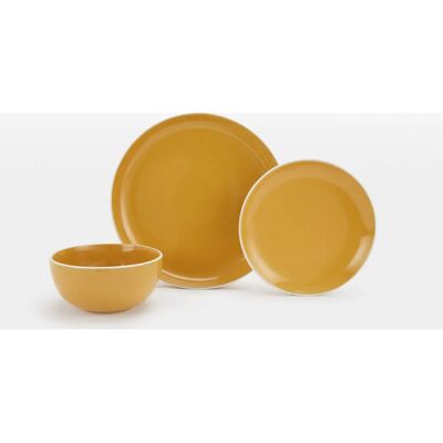 Waterside Feinporzellan 12-tlg Safrangelb Essetalset - Dinner Set Waterside Feinporzellan 12-tlg Safrangelb Essetalset - Dinner Set