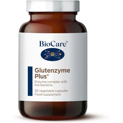 BioCare Glutenzyme Plus Vegicaps - Enzymkompleks med Probiotika BioCare Glutenzyme Plus Vegicaps - Enzymkompleks med Probiotika