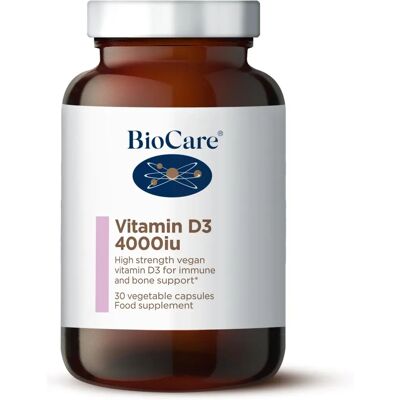 BioCare Vitamin D3 4000 IU Capsules - Vegan, Immune & Bone Support BioCare Vitamin D3 4000 IU Capsules - Vegan, Immune & Bone Support
