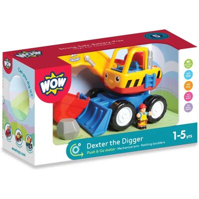 Wow Toys Dexter koparka - Zabawka pojazd budowlany Wow Toys Dexter koparka - Zabawka pojazd budowlany