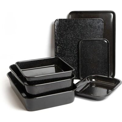MasterClass - 7pc Vitreous Enamel Set - Cookware Set MasterClass - 7pc Vitreous Enamel Set - Cookware Set