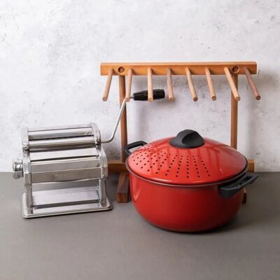 Kitchencraft - Deluxe Pasta Machine Set - Silver - Pasta making set Kitchencraft - Deluxe Pasta Machine Set - Silver - Pasta making set