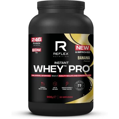 Reflex Nutrition Instant Whey Banán 900 g - Syrovátkový protein Reflex Nutrition Instant Whey Banán 900 g - Syrovátkový protein