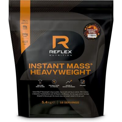 Reflex Nutrition Instant Mass Heavy Weight - Čokoláda-arašídové máslo - Proteinový prášek Reflex Nutrition Instant Mass Heavy Weight - Čokoláda-arašídové máslo - Proteinový prášek