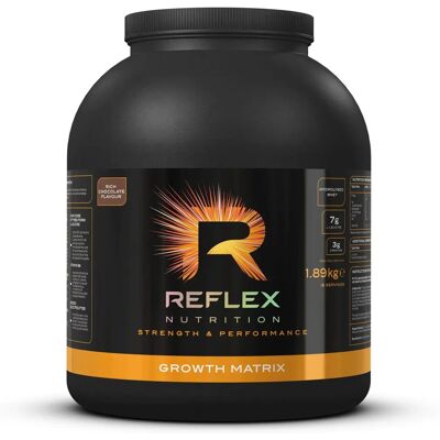 Reflex Nutrition Growth Matrix - Rich Chocolate - 1890 grams Reflex Nutrition Growth Matrix - Rich Chocolate - 1890 grams