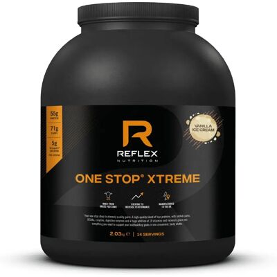 Reflex One Stop Xtreme Vanilkový Proteinový prášek - Růst svalů Reflex One Stop Xtreme Vanilkový Proteinový prášek - Růst svalů