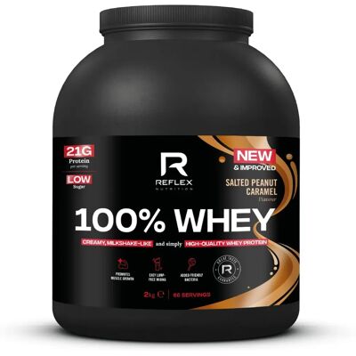 Reflex Nutrition 100% Syrovátkový Protein Slaný Karamel - Syrovátkový Protein Reflex Nutrition 100% Syrovátkový Protein Slaný Karamel - Syrovátkový Protein