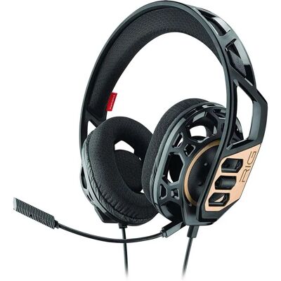 Casque de jeu Plantronics RIG 300 - Filaire - Noir/Or - Publicité Casque de jeu Plantronics RIG 300 - Filaire - Noir/Or - Publicité