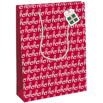 Clairefontaine - X-30879-2C - Grand - HoHoHo Noël Gift wrap bag - Publicité Clairefontaine - X-30879-2C - Grand - HoHoHo Noël Gift wrap bag - Publicité