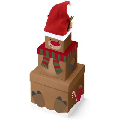 Luck and Luck Reindeer Gift Box Set - Brown - Gift boxes Luck and Luck Reindeer Gift Box Set - Brown - Gift boxes