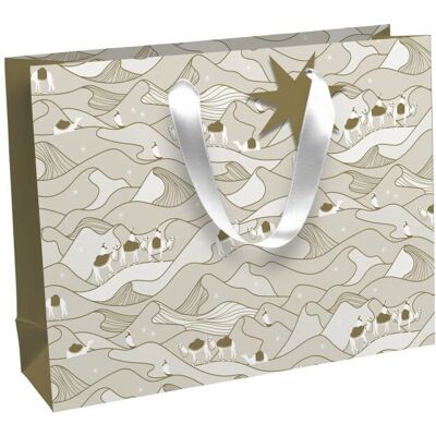 Clairefontaine - X-32823-6C - Sand Christmas - Sac cadeau - Publicité Clairefontaine - X-32823-6C - Sand Christmas - Sac cadeau - Publicité