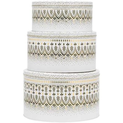Sara Miller London Sara Miller Artisanne Noir Set of 3 Cake Tins - Cake Tins Sara Miller London Sara Miller Artisanne Noir Set of 3 Cake Tins - Cake Tins