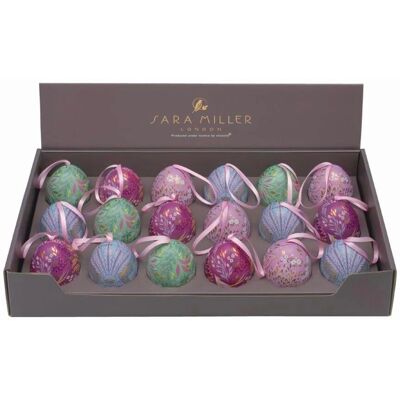 Sara Miller Mini Egg-Shaped Hanging Tin - Easter Decoration Sara Miller Mini Egg-Shaped Hanging Tin - Easter Decoration
