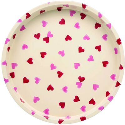 Emma Bridgewater Pink Hearts Deep Steel Tray - Serve with love! Emma Bridgewater Pink Hearts Deep Steel Tray - Serve with love!