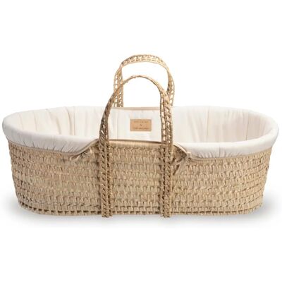 Clair de Lune Organic Palm Moses Basket - Baby Crib Clair de Lune Organic Palm Moses Basket - Baby Crib