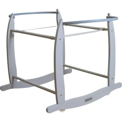 Clair de Lune Grey Moses Basket Rocking Stand - Moses Basket Stand Clair de Lune Grey Moses Basket Rocking Stand - Moses Basket Stand