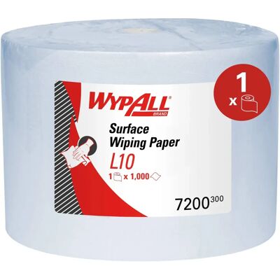 Kimberly Clark Wypall L10 Extraplus Lingettes - Lingettes - Bleu - 1000 Feuilles Kimberly Clark Wypall L10 Extraplus Lingettes - Lingettes - Bleu - 1000 Feuilles