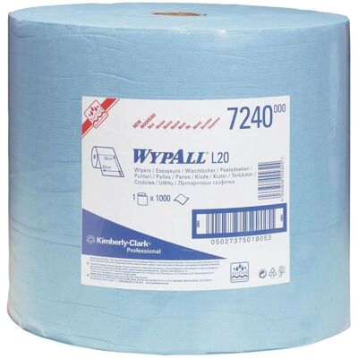 Rouleau de papier essuie-tout WypAll - Bleu - 1000 feuilles - Jumbo Rouleau de papier essuie-tout WypAll - Bleu - 1000 feuilles - Jumbo