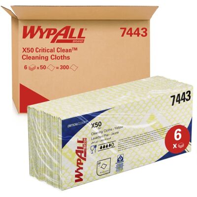 Wypall X50 Gelbe Reinigungstücher - Reinigungstücher Wypall X50 Gelbe Reinigungstücher - Reinigungstücher