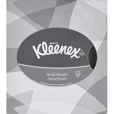 Kleenex Mouchoirs Faciaux - 2 Couches, 88 Feuilles, Blancs Kleenex Mouchoirs Faciaux - 2 Couches, 88 Feuilles, Blancs