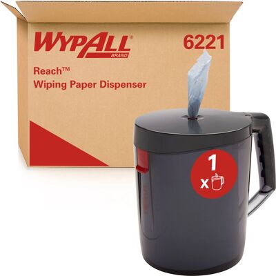 Distributeur portable de serviettes en papier WypAll 6221 Noir - Distributeur de serviettes Distributeur portable de serviettes en papier WypAll 6221 Noir - Distributeur de serviettes