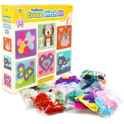 Kandy Toys - 6-1 Traditional Cross Stitch Kit - Kids - Cross Stitch Kit Kandy Toys - 6-1 Traditional Cross Stitch Kit - Kids - Cross Stitch Kit