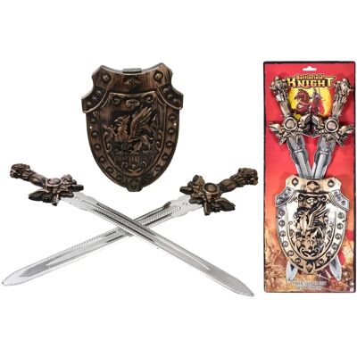 Kandy Toys Knight Set - Toy Sword Shield - Kids Medieval Costume Kandy Toys Knight Set - Toy Sword Shield - Kids Medieval Costume